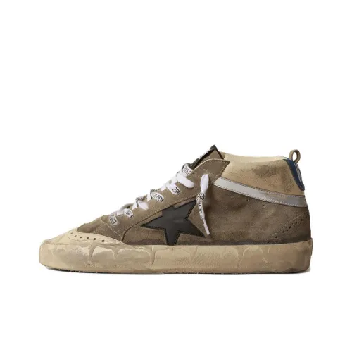 Golden Goose Mid Star MID Топ Скейтборд Кроссовки Мужские Ледяной Серый