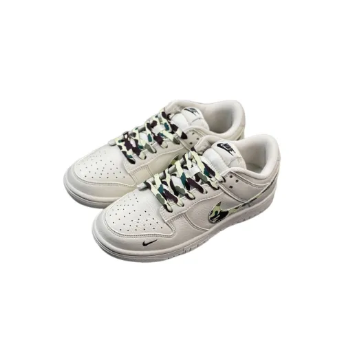 A BATHING APE x Nike SB Dunk Low Slip-Resistant Low Top Скейтборд Кроссовки Мужские Белые