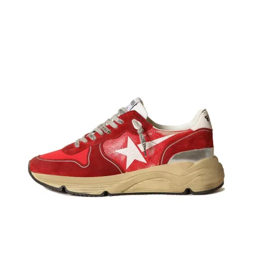 Golden Goose Running Sole Low Топ Повседневная обувь Мужская Красная Потертый