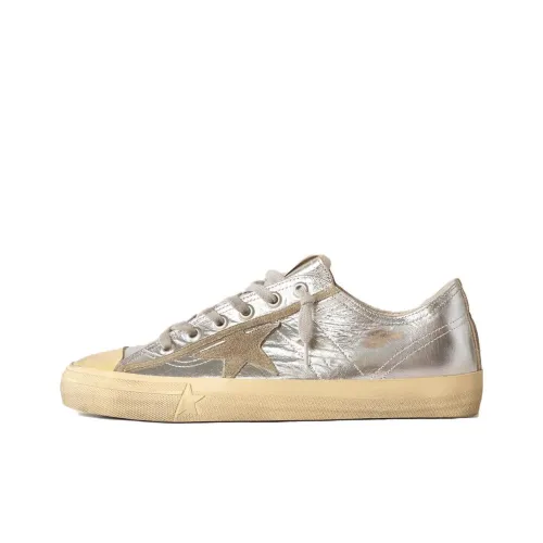 Golden Goose V Star Скейтборд Кроссовки Низкие Серебряные Мужские