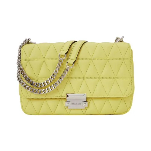 MICHAEL KORS Sloan Sheepskin Конверт Сумка Портативная Сумка через плечо Сумка на плечо Женская Кремово-желтая