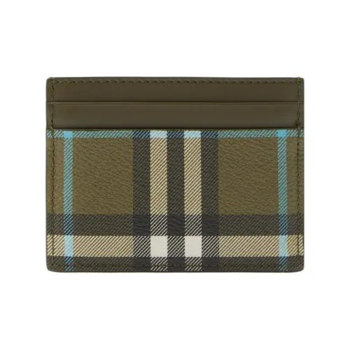 Burberry Кожа Держатель для карт Женские Оливково-зеленый