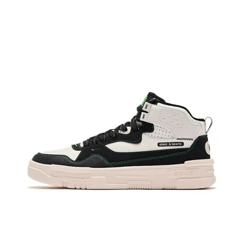 Erke Contending MID Скейтборд Кроссовки Мужские Белый Черный