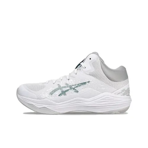 Asics Nova Flow 2 Амортизация Износостойкий MID Топ Баскетбольные кроссовки Мужской Белый