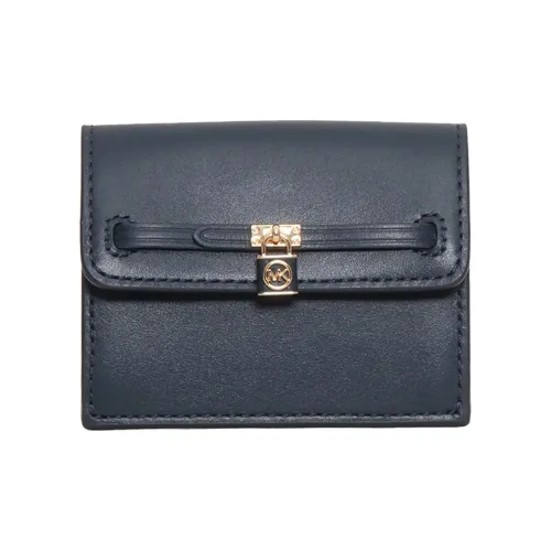 MICHAEL KORS Коровья кожа Держатель для карт Кошелек Женские Синий