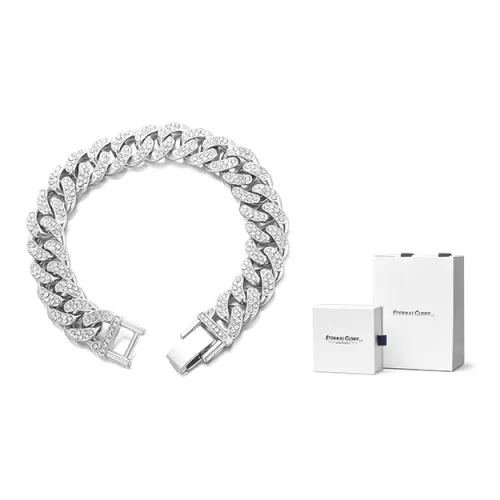 EternalGlory Титановый Стальной Циркон Браслеты Унисекс