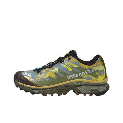 Salomon Collaboration XT 4 Кэжуал Низкий Топ Зеленый Желтый Унисекс