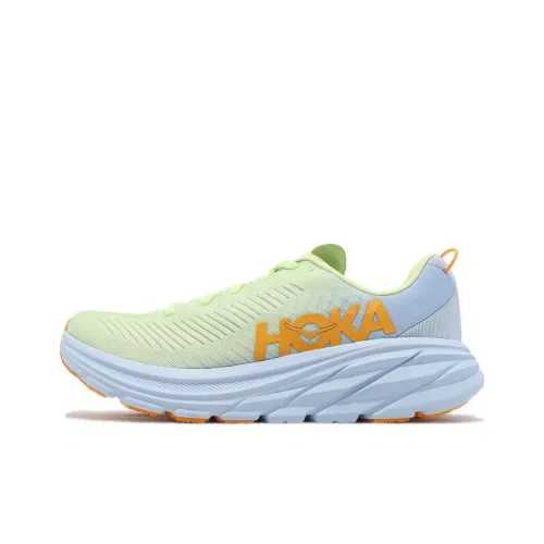 HOKA ONE ONE Rincon 3 Амортизирующие подошва Противоскользящие устойчивые к истиранию Низкий топ Беговые кроссовки Женские Желтые