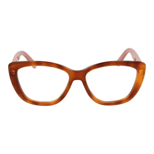 DIOR Ацетат Нерегулярная форма Оправа для очков Унисекс Коричневый