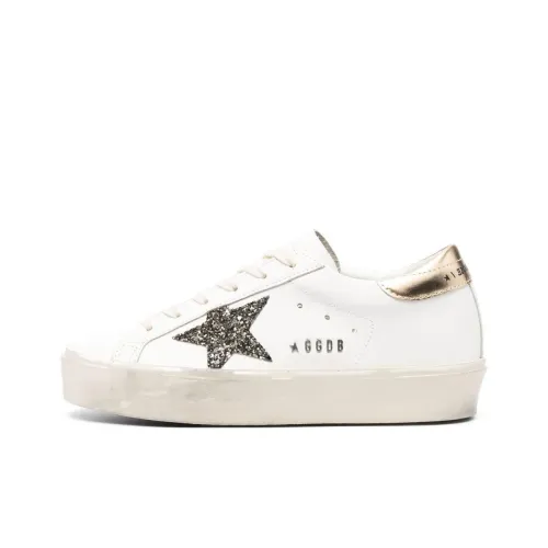 Golden Goose Hi Star Low Топ Кроссовки для скейтбординга Женские Белые Потертые