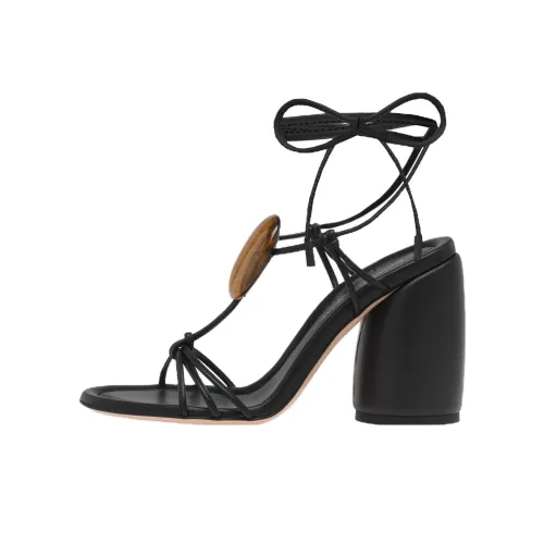 GIANVITO ROSSI Pedra One Ремешок Сандалии 9,5 см Женские Черные