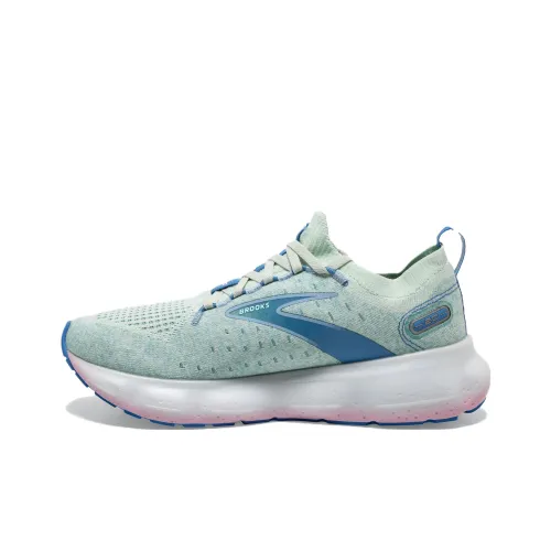 Brooks Glycerin 20 Противоскользящие Устойчивые к истиранию Низкий Топ Беговые кроссовки Женские Зеленый