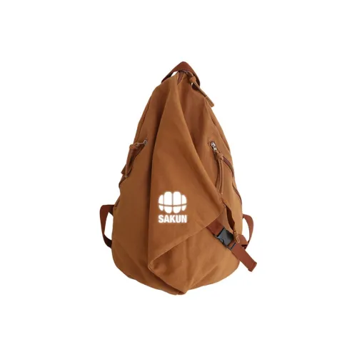 SAKUN Холст Путешественный Рюкзак Унисекс Белый Черный Коричневый
