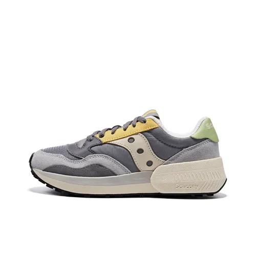 Saucony Jazz Беговые кроссовки Низкий топ Серый Желтый Женский