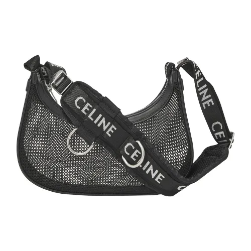 CELINE Телячья кожа Сумка через плечо Сумка Обычная Женская Черная