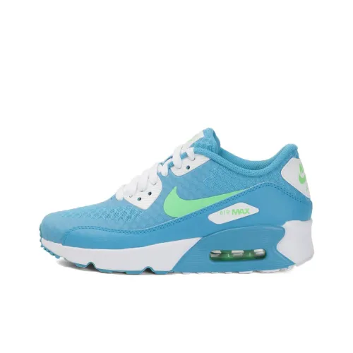 Nike Air Max 90 Ultra 2,0 BR Устойчивый к истиранию Дышащий Низкий Топ Повседневная Обувь GS Синий Зеленый Белый