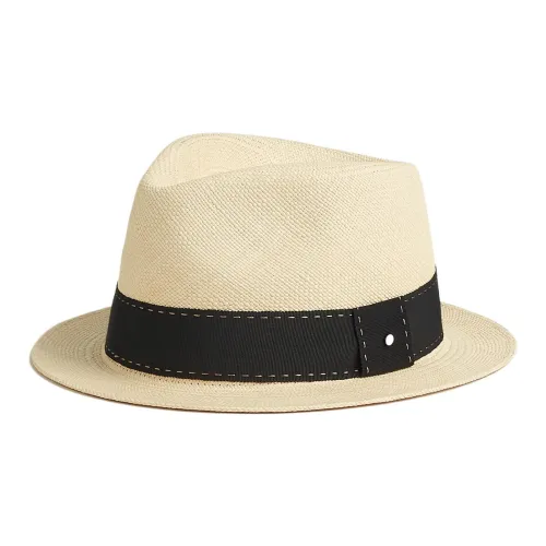 HERMES Солома Цилиндры Желтый Мужской