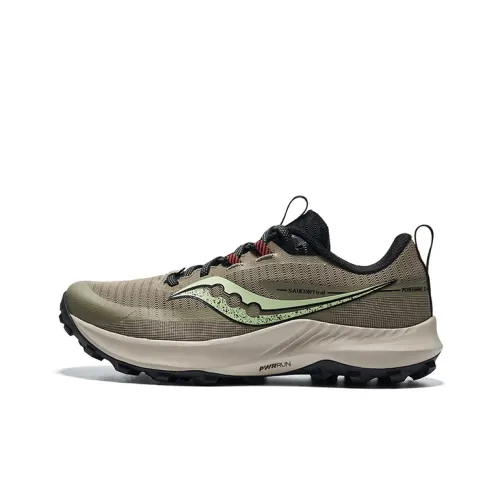 Saucony Peregrine Falcon 13 Низ Резистентный Низкий Топ Беговые кроссовки Мужской Кофе Черный