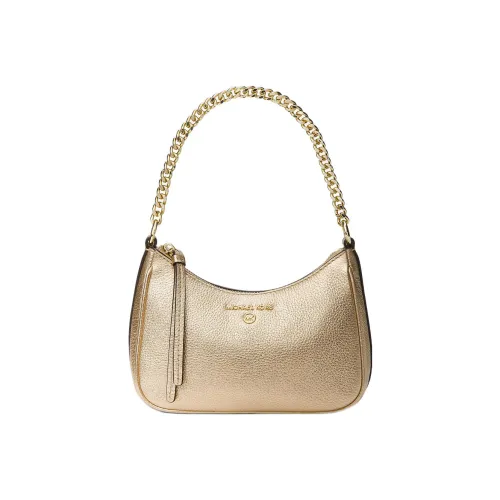 MICHAEL KORS Jet Set Charm Litchi Grain Leather Handheld Shoulder Bag Crossbody Women's Light Gold