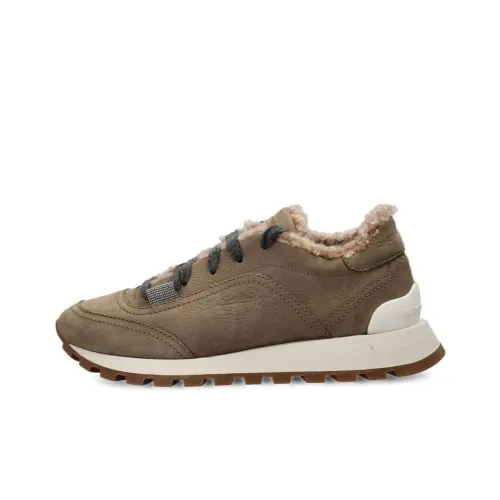 BRUNELLO CUCINELLI Амортизация Низкий Топ Повседневная Обувь Женская Умбра