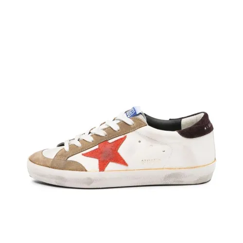 Golden Goose Супер Звезда Low Топ Кроссовки для скейтбординга Женские Белые Потертые