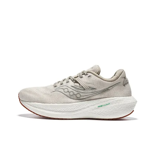 Saucony Triumph Rfg Амортизаторы Slip-resistant Низкий топ Марафон Беговые кроссовки Мужские Серый