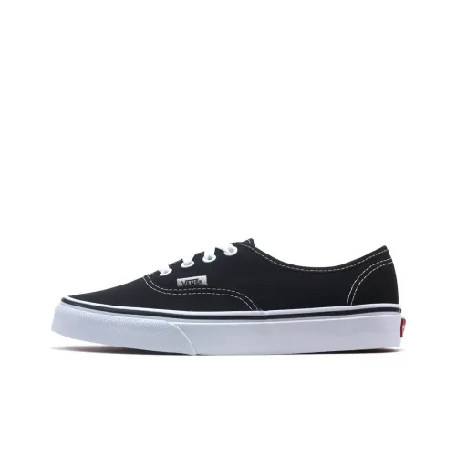 VANS Authentic Low Top Скейтборд Кроссовки Унисекс Черные