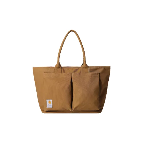 Carhartt WIP Ramidus Коллаборация Хлопок Тоут Сумка Сумка для покупок Сумка на плечо Сумка Большая Унисекс Коричневый