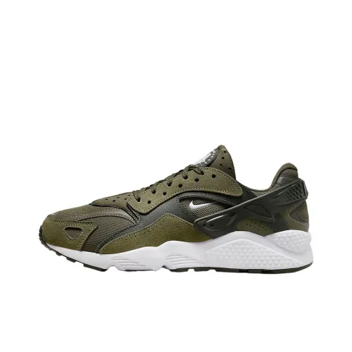Nike Air Huarache Run Low Топ Беговые кроссовки Мужской Оливково-зеленый