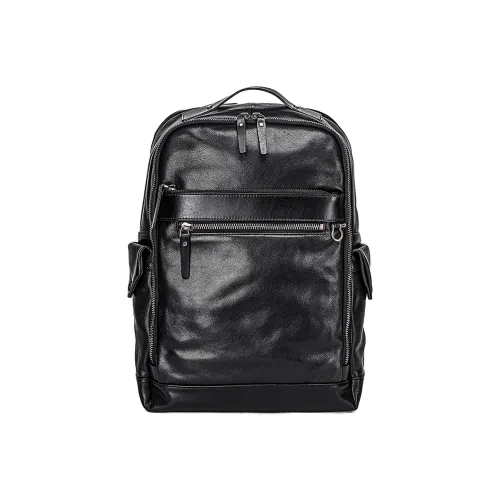 Ace Paul Рюкзак из коровьей кожи большой мужской черный