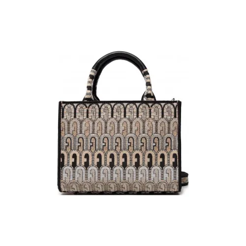 Furla Opportunity Жаккардовая ткань Тоут Сумка Сумка для покупок Сумка на плечо Мини Женская Пустыня Series