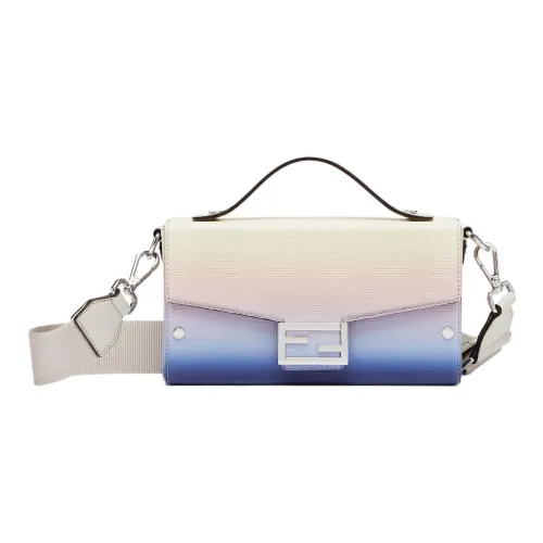 FENDI Baguette Ламинированная телячья кожа Сумка через плечо Сумка Обычная Мужская Многоцветная