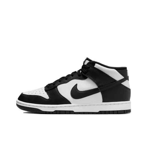Nike Dunk 'Панда' MID Топ Скейтборд Кроссовки Мужские Белый Черный