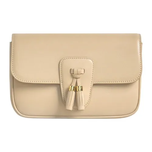 CELINE Телячья кожа Бананка Стандартная Женская Айвори