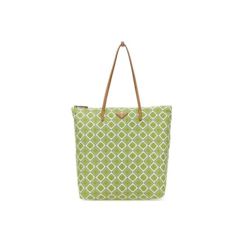 PRADA RE Нейлон Переработанный нейлон Сумка-тоут Сумка для покупок Сумка через плечо Сумка Женская Зеленая