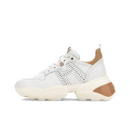 HOGAN Interaction Амортизация Низкий Топ Повседневная Обувь Женская Белая