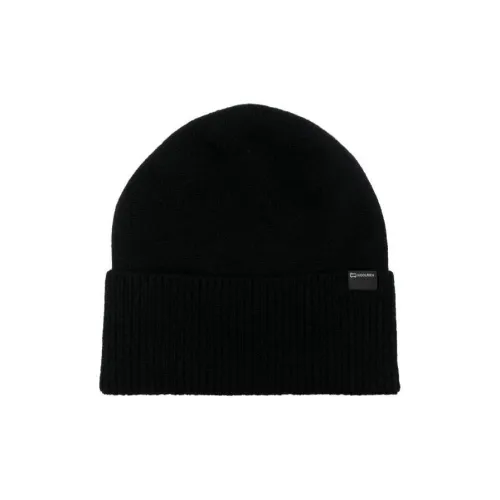 WOOLRICH Вязаные шапки Wool Beanies Черные Женские