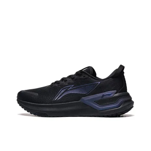 LINING YueYing 3,0 Беговые кроссовки Низкий топ Черный Синий Мужской