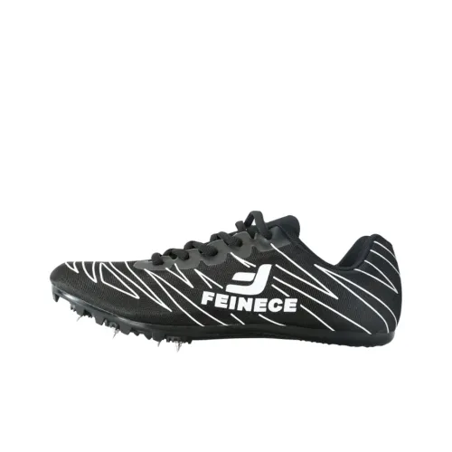 FEINECE Slip-resistant Abrasion-resistant Breathable Lightweight Low-Top Running Shoes Unisex Black White