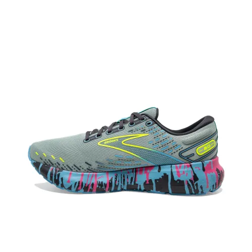 Brooks Glycerin 20 Амортизация Низкий Топ Беговые кроссовки Мужские Серый Зеленый