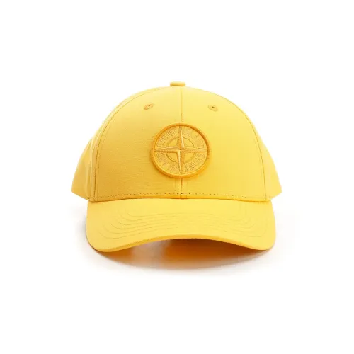 Stone Island Хлопковые кепки, желтые, мужские