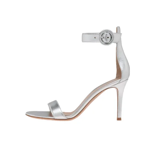 GIANVITO ROSSI Portofino one Ремень Сандалии Серебряный Женские