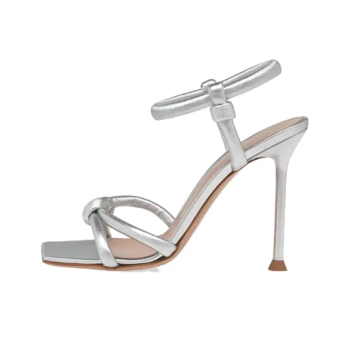GIANVITO ROSSI JUNO one Ремень Сандалии Серебряные Женские