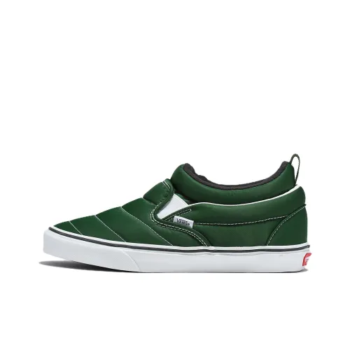 Vans Slip On Series Low Топ Скейтборд Кроссовки Унисекс Зеленый