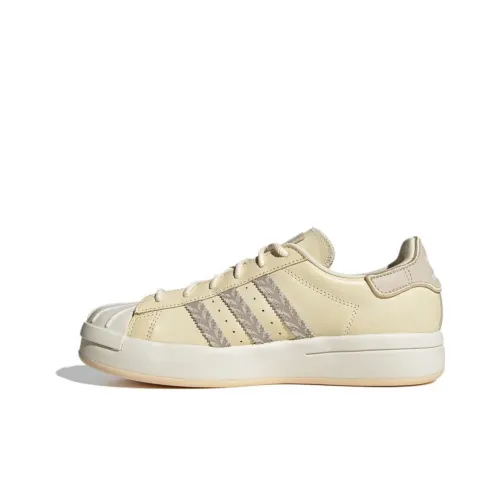 Adidas Originals Superstar Ayoon W Low Топ Скейтборд Кроссовки Унисекс Бежевый Желтый