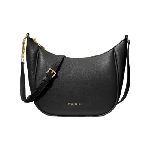 MICHAEL KORS Кожа Crescent Moon Сумка через плечо Средняя Женская Черная Морской Синий CAMEL