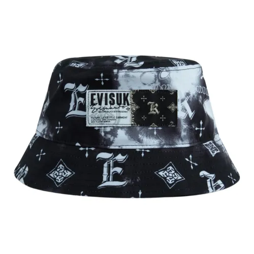 EVISU Шляпы ведра, черный, унисекс