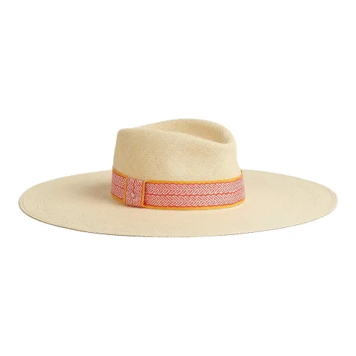 HERMES Пляжная шляпа из соломы желтая женская