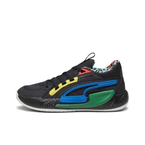 PUMA Court Rider 1,0 Баскетбольные кроссовки Low Топ Черные Мужские