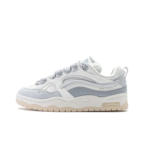 LiNing CF Reputation Shock Absorbers Slip-resistant Abrasion-resistant Low Top Casual Women's Mist White LiNing CF Reputation Shock Absorbers Противоскользящий Устойчивый к истиранию Низкий Топ Повседневный Женский Mist Белый
